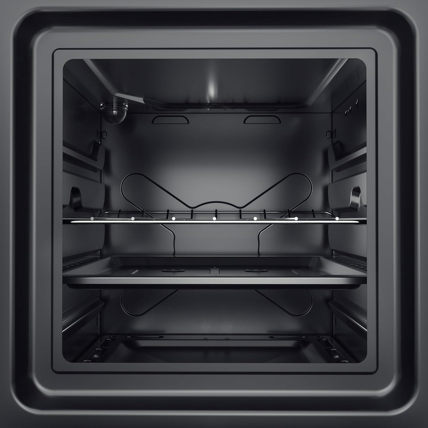 Midea 50x55Cm Freestanding Cooker, Full Gas Cooking Range With 4 Burners, Stainless Steel, Automatic Ignition & Full Safety, Cast Iron Pan Support, Mechanical Timer, Heat Resistant Knobs