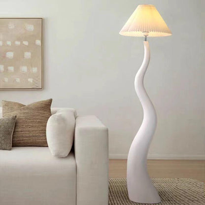 Twisted Pleated Floor Lamp