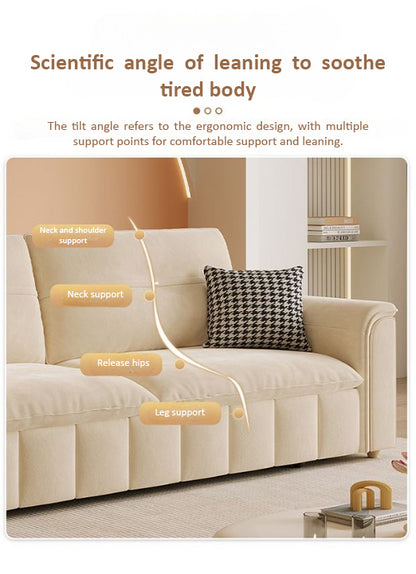 Sofa Bed, Pull-out Sofa Come Bed with Storage Box Side Pockets USB Port.