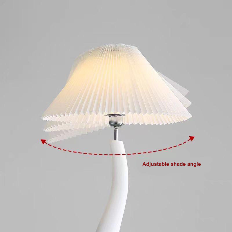 Twisted Pleated Floor Lamp