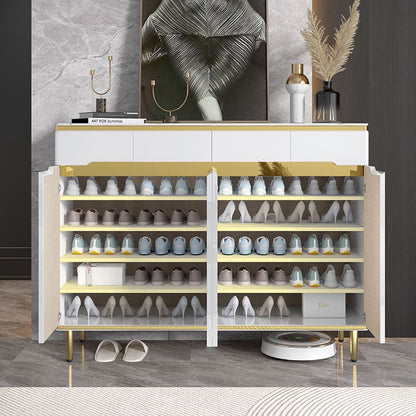 Luxurious Wooden Large Capacity Storage Shoe Cabinet