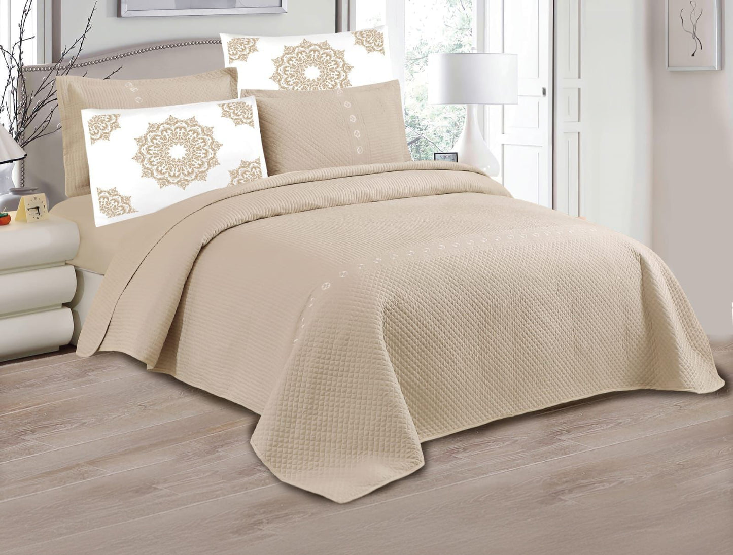 Single Size Compressed Bedspread Duvet Set 4 Pcs.