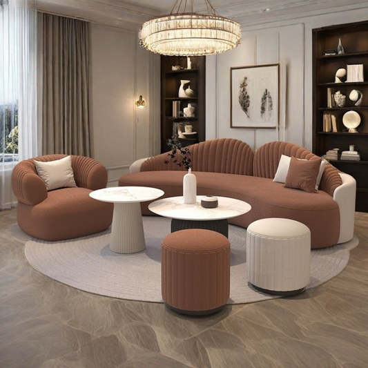 Luxe Curva Living Room Sofa Set.