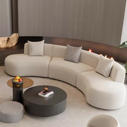 half rounded sofa