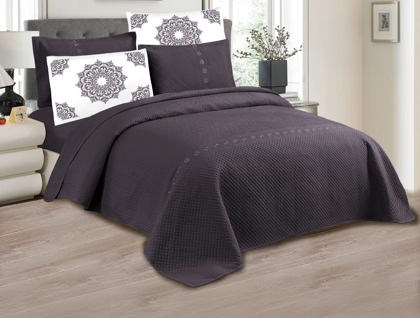 Single Size Compressed Bedspread Duvet Set 4 Pcs.