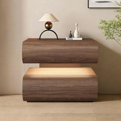 Modern Two Drawers Bedside Table