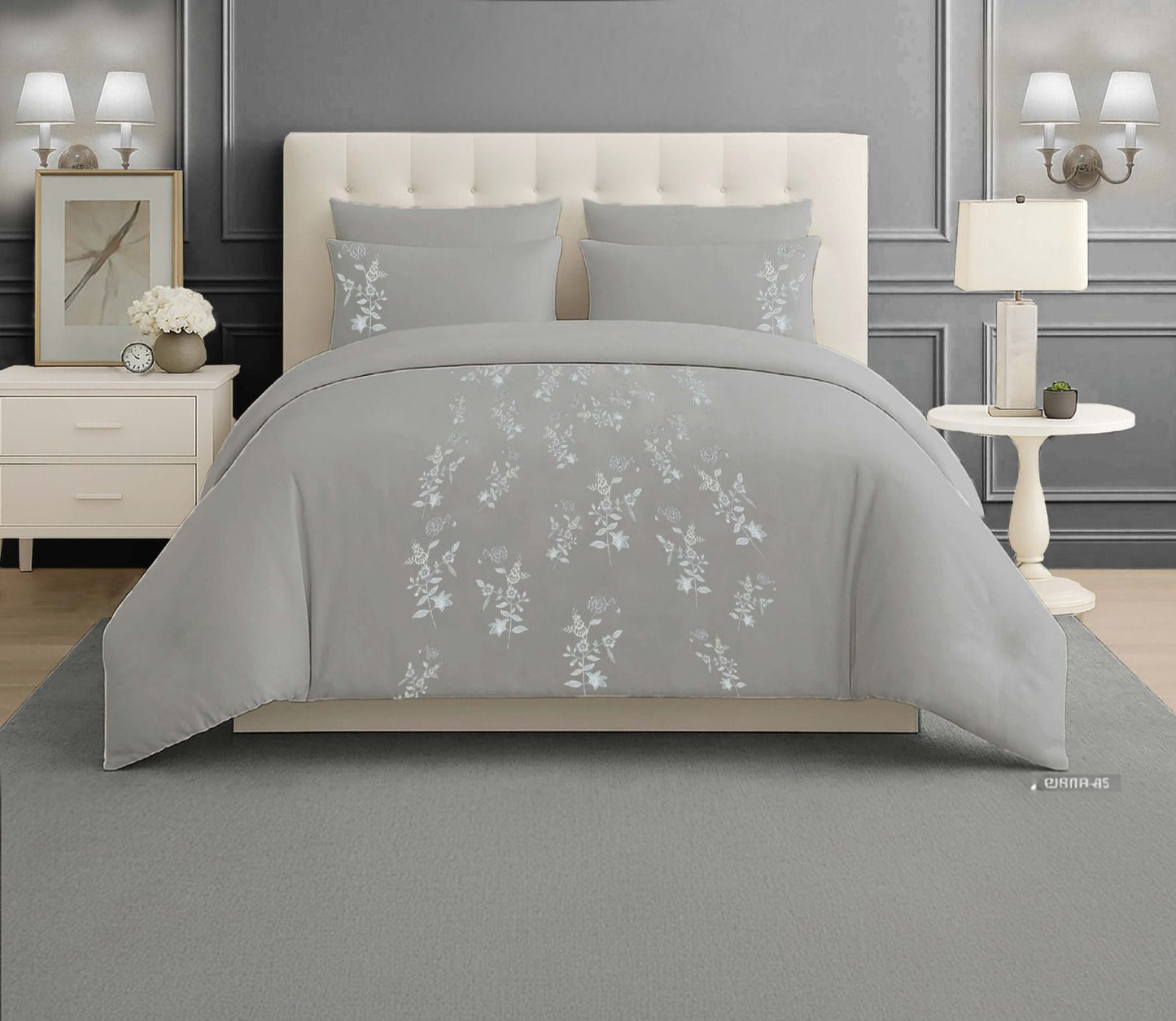 Lamer King Size Bed Duvet Set, 6 Pcs.