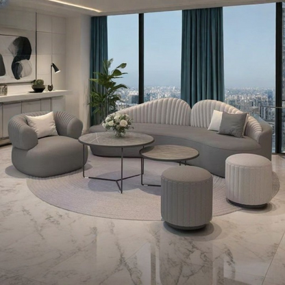 Luxe Curva Living Room Sofa Set.