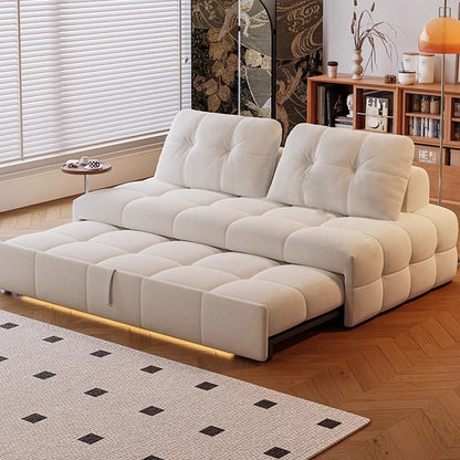 Convertible Folding Sofa Bed, Multi-Functional Armless Daybed, 2 Seater Sofa Bed.
