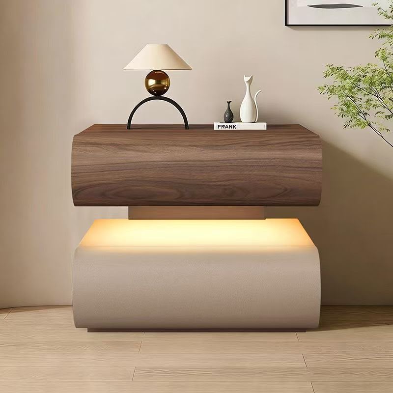Modern Two Drawers Bedside Table