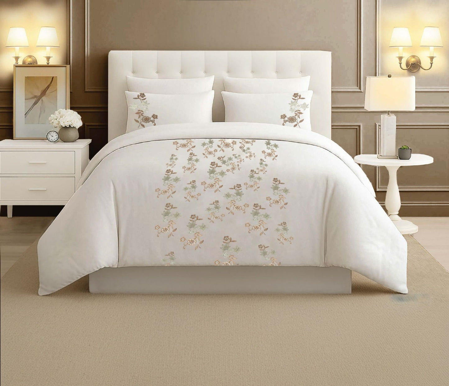 Lamer King Size Bed Duvet Set, 6 Pcs.