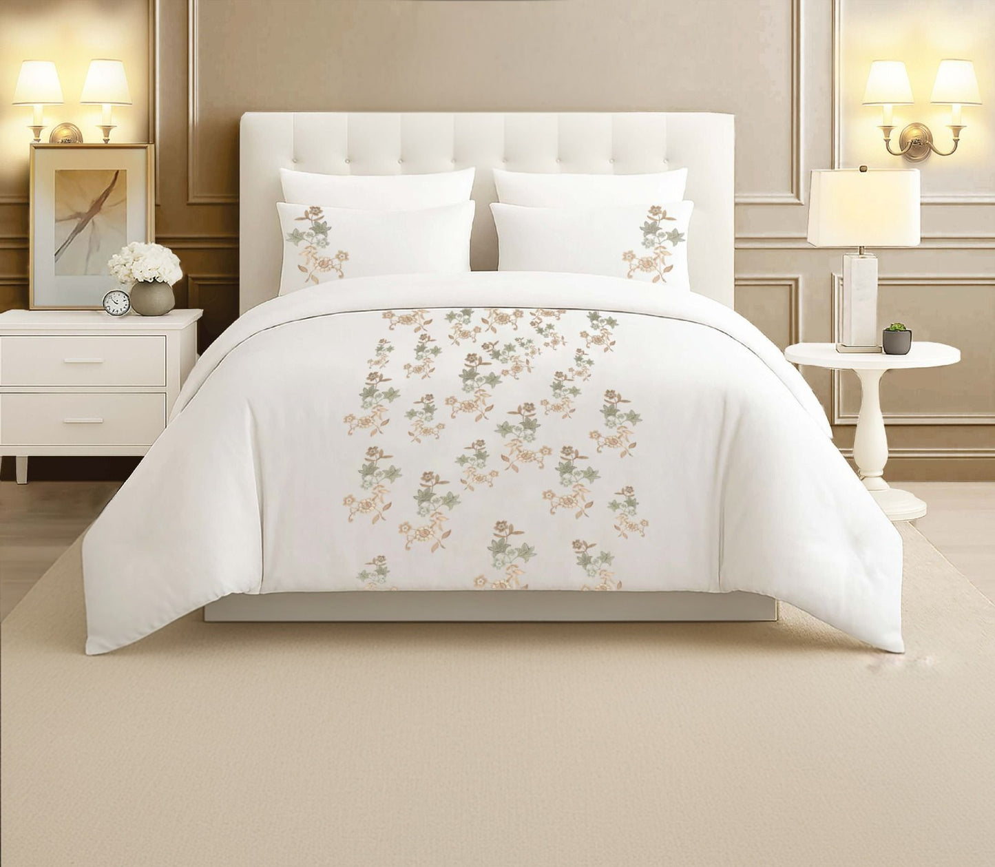 Lamer King Size Bed Duvet Set, 6 Pcs.