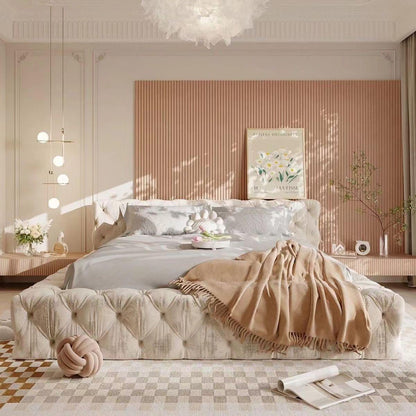 upholstered super king bed