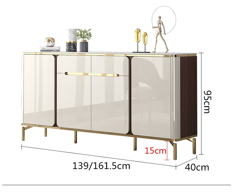 Modern sideboard with 2024 glass doors