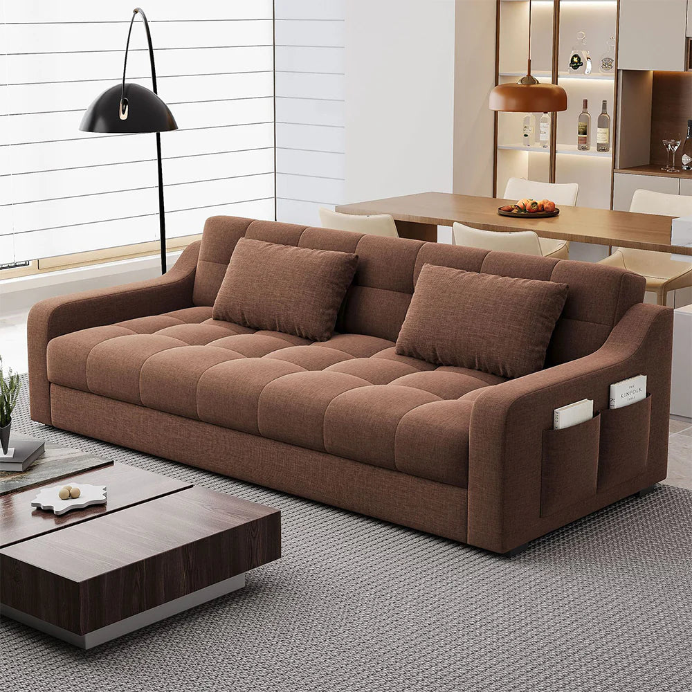 Two in One Sofa Bed with Storage, Dual Purpose, Multi-functional Sofa.
