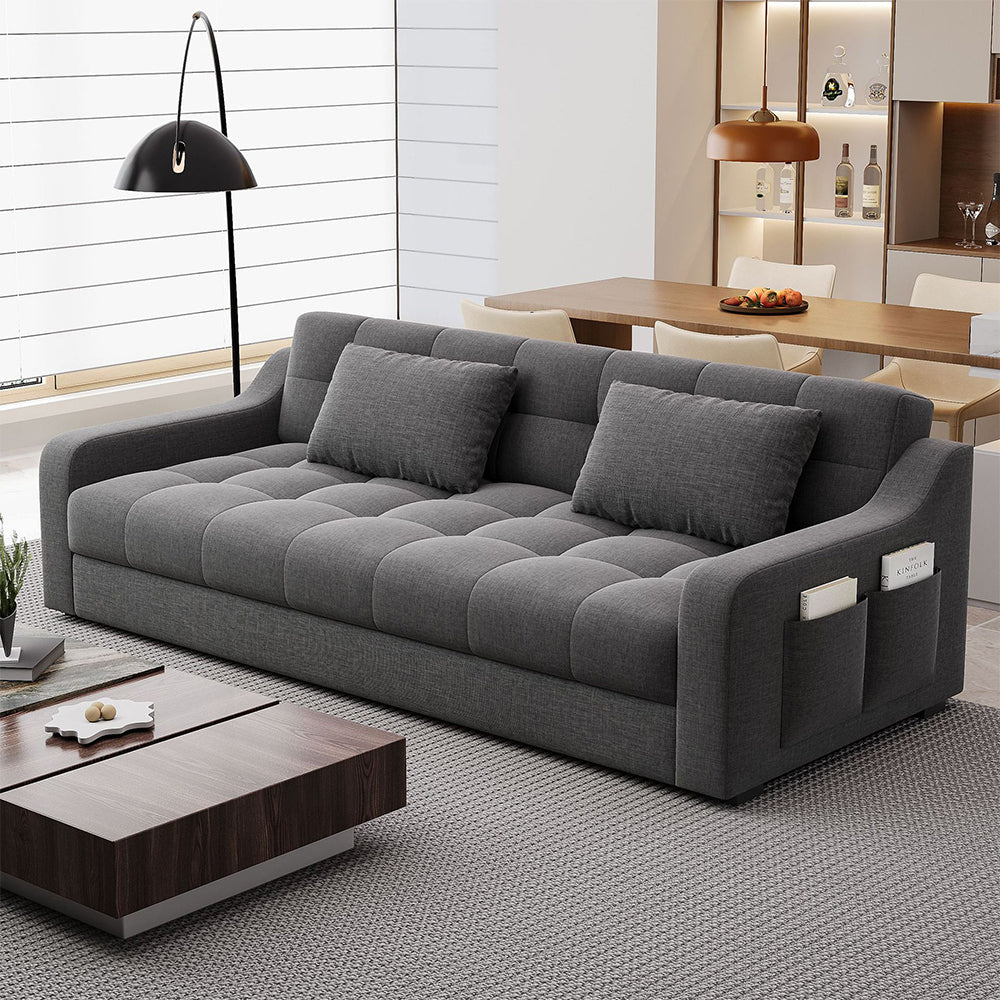Two in One Sofa Bed with Storage, Dual Purpose, Multi-functional Sofa.