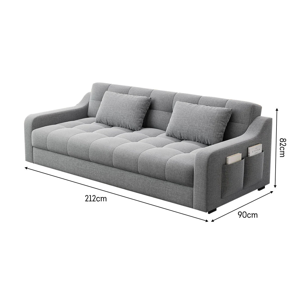 Two in One Sofa Bed with Storage, Dual Purpose, Multi-functional Sofa.