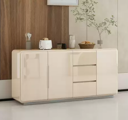 Sideboard Buffet Glossy Cabinet for Kitchen, Dining room, Living room - 160cm