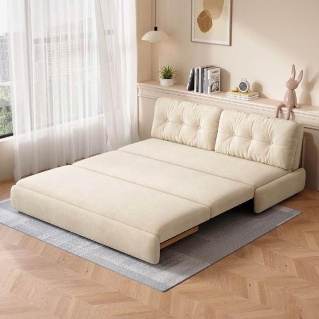 Armless Pull-out Sofa Bed.