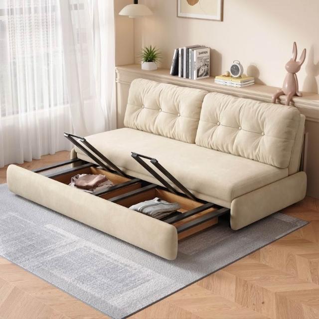Armless Pull-out Sofa Bed.