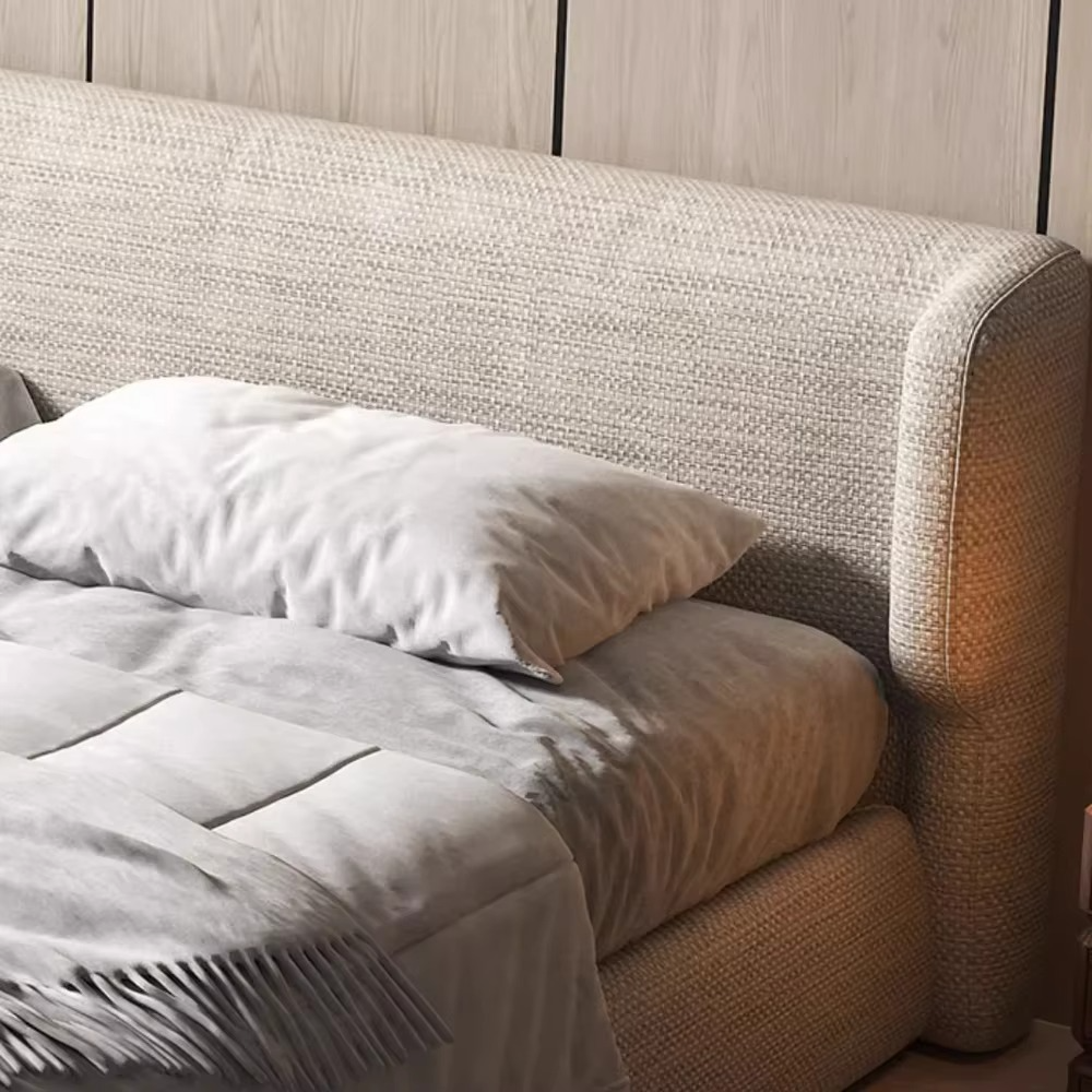 Upholstered platform bed frame