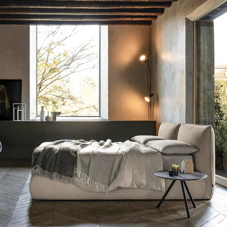 upholstered king size bed