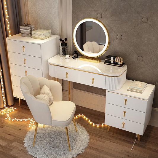 makeup table with multi drawers