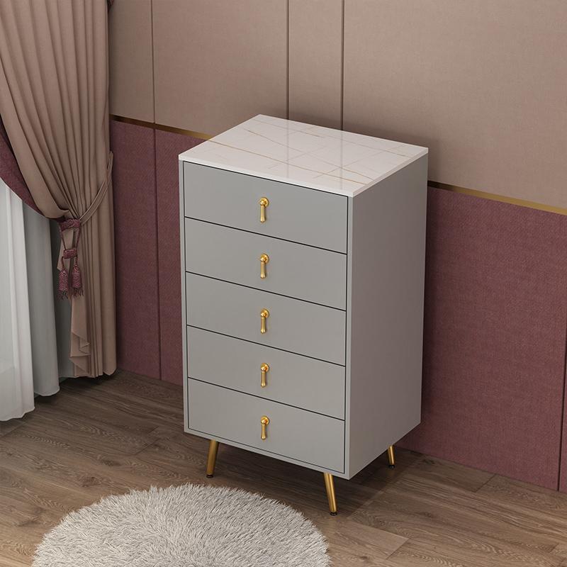 Modern Simple Advanced Solid Wood Dressing Table for Bedroom, Massive Storage Drawers, Smart Mirror and a Chair.