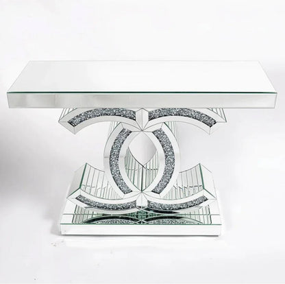 Distinctive Console Table and Mirror Matching Set.