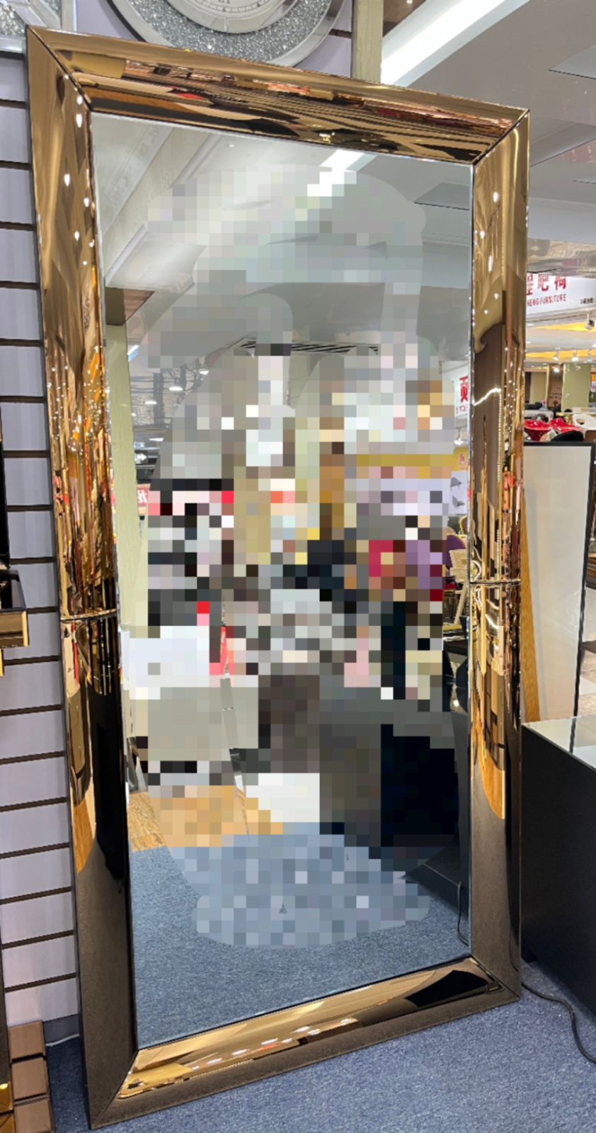 Mirrors In Store Full Length Mirror, Metal Stainless steel Frame Mirror. – AWD Store UAE ...