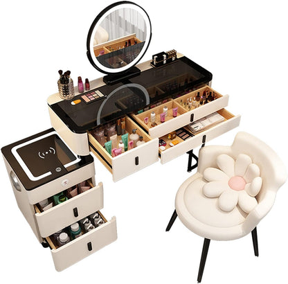 Smart Vanity Table, Dressing Makeup Bedroom Set. 120cm