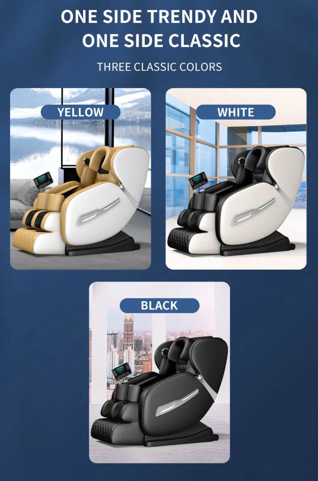 Massage Chair Z6 كرسي تدليك, Full Body Massage, Zero Gravity, Many Advanced Features to perfect rest.