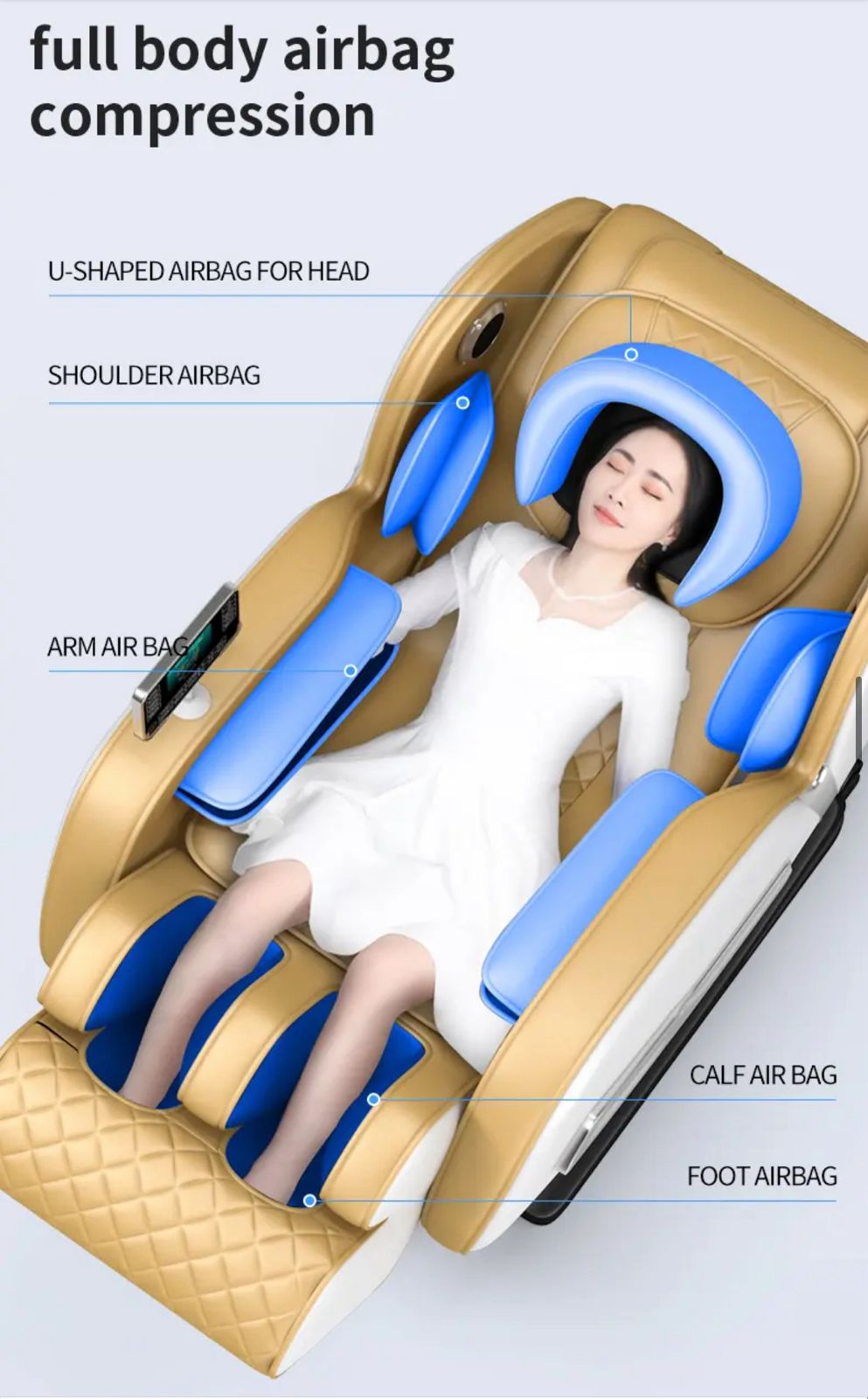 Massage Chair Z6 كرسي تدليك, Full Body Massage, Zero Gravity, Many Advanced Features to perfect rest.