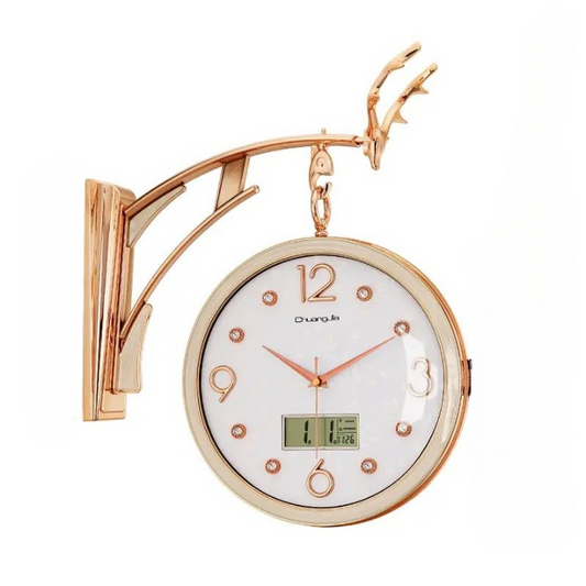 Double sided wall clock