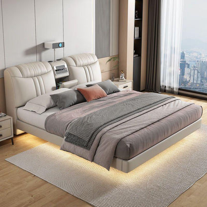 Smart Bed with Projector, Bluetooth Speaker, Air Purifier, Smart Sensor Light for Bedroom