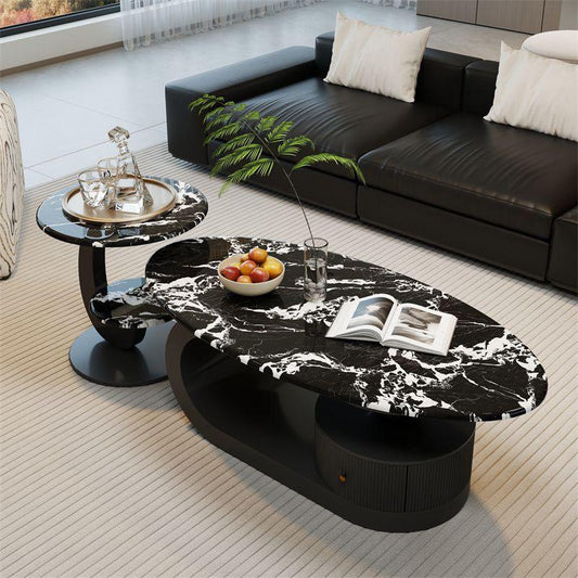 Microlite Oval Nesting Coffee Table Set.