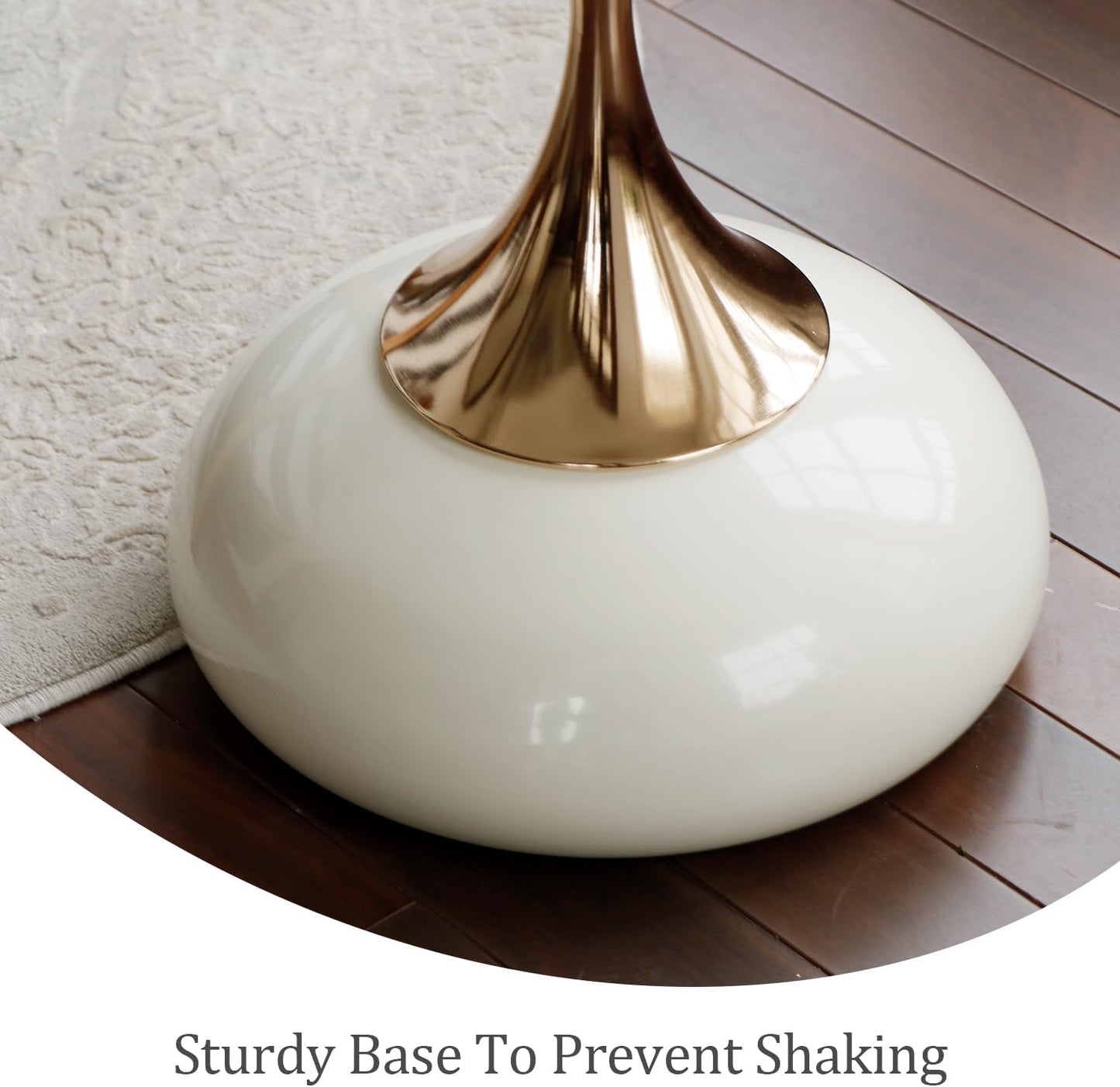 Small Round Side Table, Accent Pedestal White Sofa Corner Table.