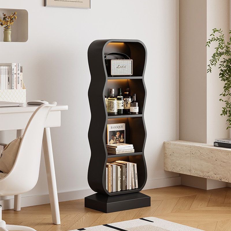 Curved Bookcase Storage Rack
