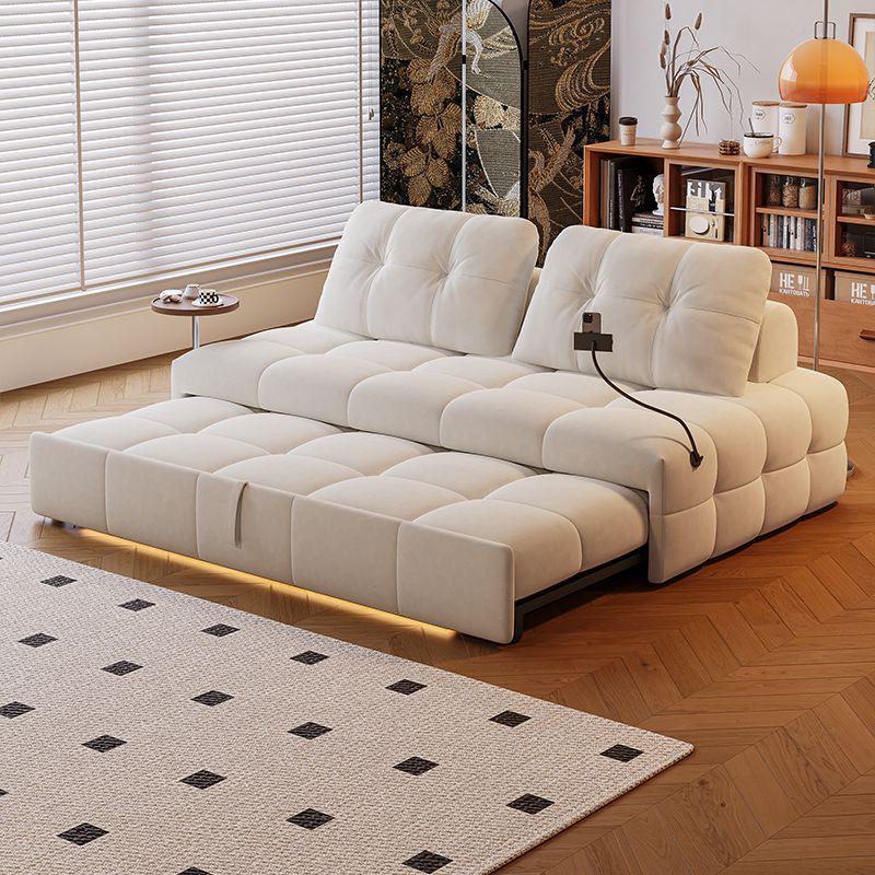 Convertible Folding Sofa Bed, Multi-Functional Armless Daybed, 2 Seate ...