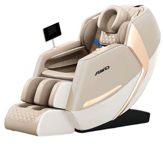 4D Massage Chair with SL-Track Technology, 18 kinds of Auto Programs - Beige.