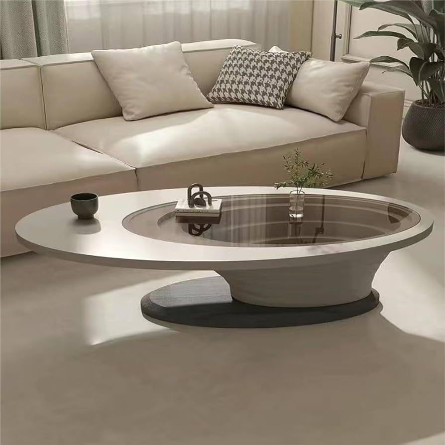 Sleek Oval Center Table 130cm. – AWD Store UAE متجر العوض