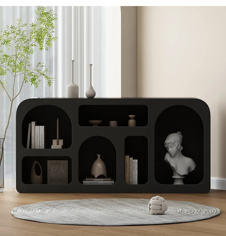 Freestanding Bookcase Rack, Modern Decoration Sideboard Bookshelf.