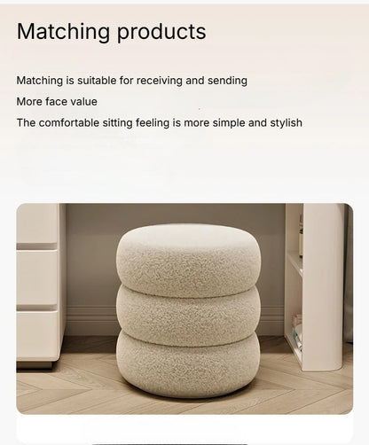 Sleek White Dressing Table Set with Stool and Mirror.