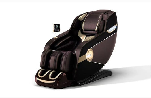 Zenlux Full Body Massage Chair with Zero Gravity & Bluetooth Speaker - Burgundy.