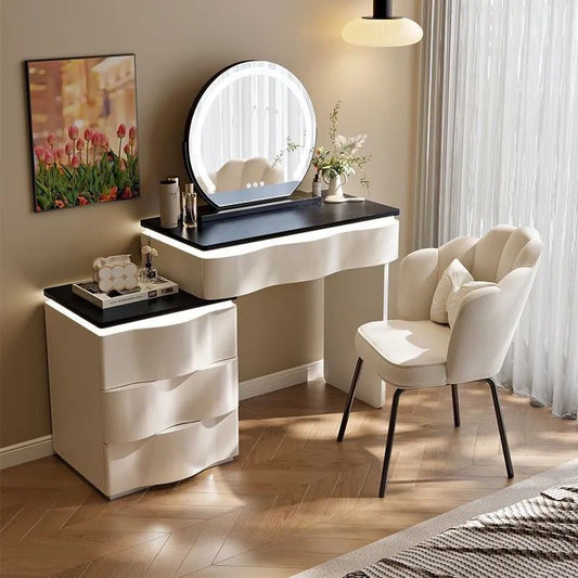Modern Wooden Dressing Table Set.