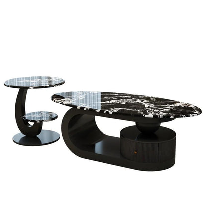 Microlite Oval Nesting Coffee Table Set.