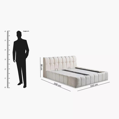 Modern Minimalist Upholstered Bed Frame.