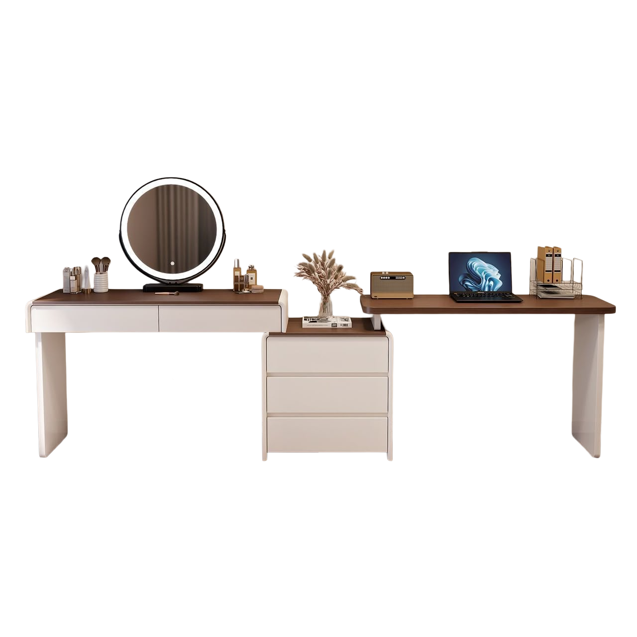 Modern Dressing Table Set Combined with Working Desk.