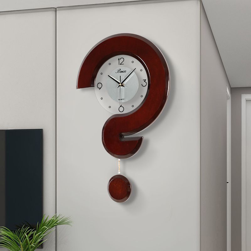 question mark wall clock