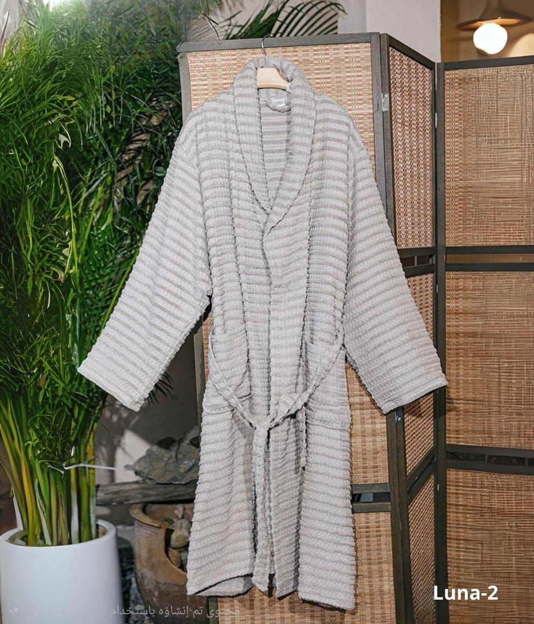 100% Cotton Breathable Bathrobe.